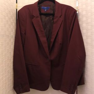 20W Apt 9 maroon suit jacket blazer